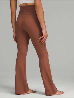 Lululemon Groove Super High Rise Flare Pant Size 4 Ancient Copper Nulu